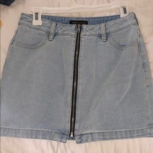 Denim mini skirt